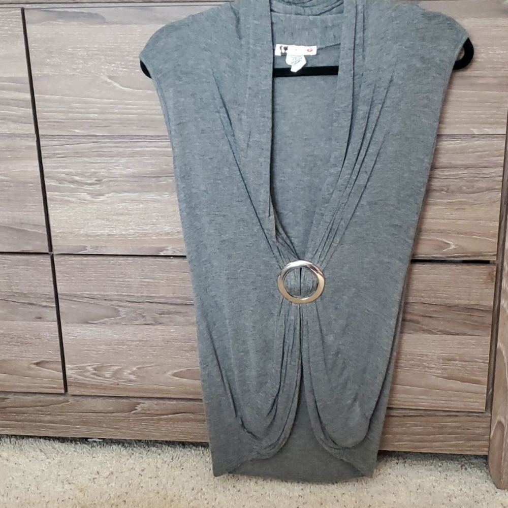 Gray Body Con Vest
